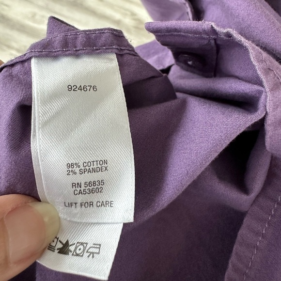 Cabela’s Women’s Button Down Purple Long Sleeve Shirt XL - Picture 7 of 9